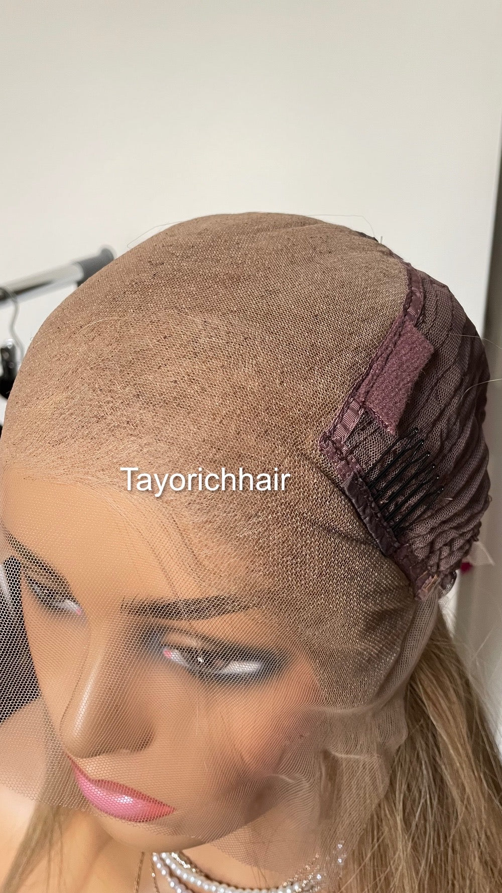 Ash Blonde Human Hair Wig/ Dark Ash Blonde Wig For Alopecia Hairloss/ Real Hair Wig By Tayorichhair/Straight Hair 20 Inches Wig/Gift For Her